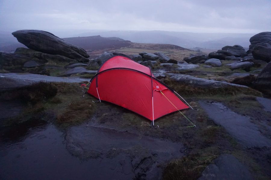 A wet night on Higger Tor. Credit: Francesca Donovan