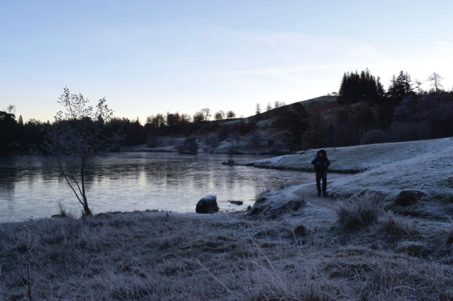 part of the cumbria way - 3. Walking around a frozen Tarn Hows.jpg