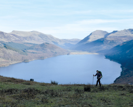 10. Hiking on Anglers Crag on the Coast to Coast walk with views across Ennerdale - James Forrest