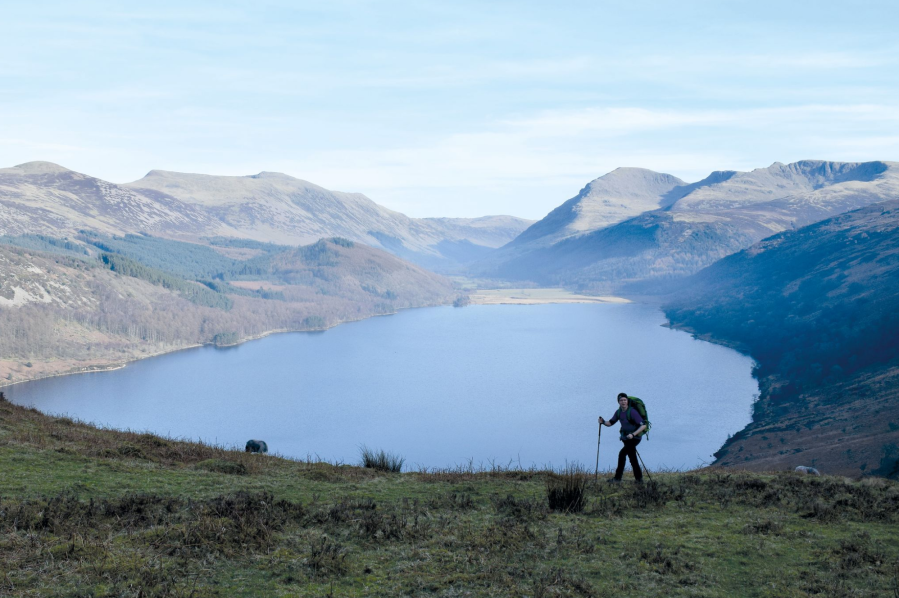 10. Hiking on Anglers Crag on the Coast to Coast walk with views across Ennerdale - James Forrest