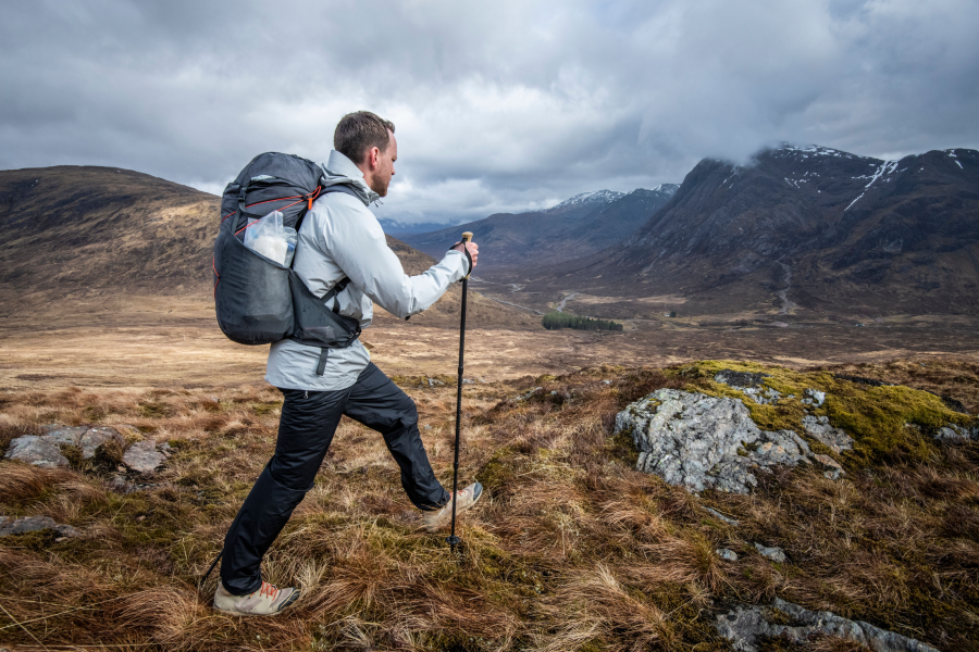 James Forrest at the top of Devil's Staircase on the West Highland Way. Credit: James Roddie