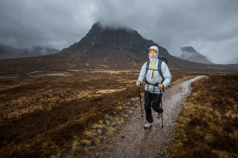 West Highland Way James Forrest heading towards the Kingshouse