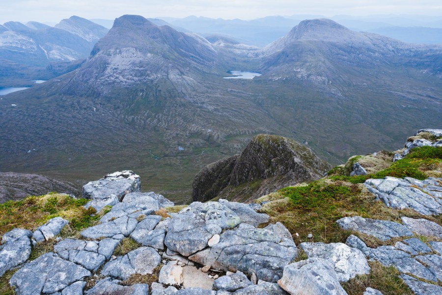 Beinn Damh 14 Summit panorama