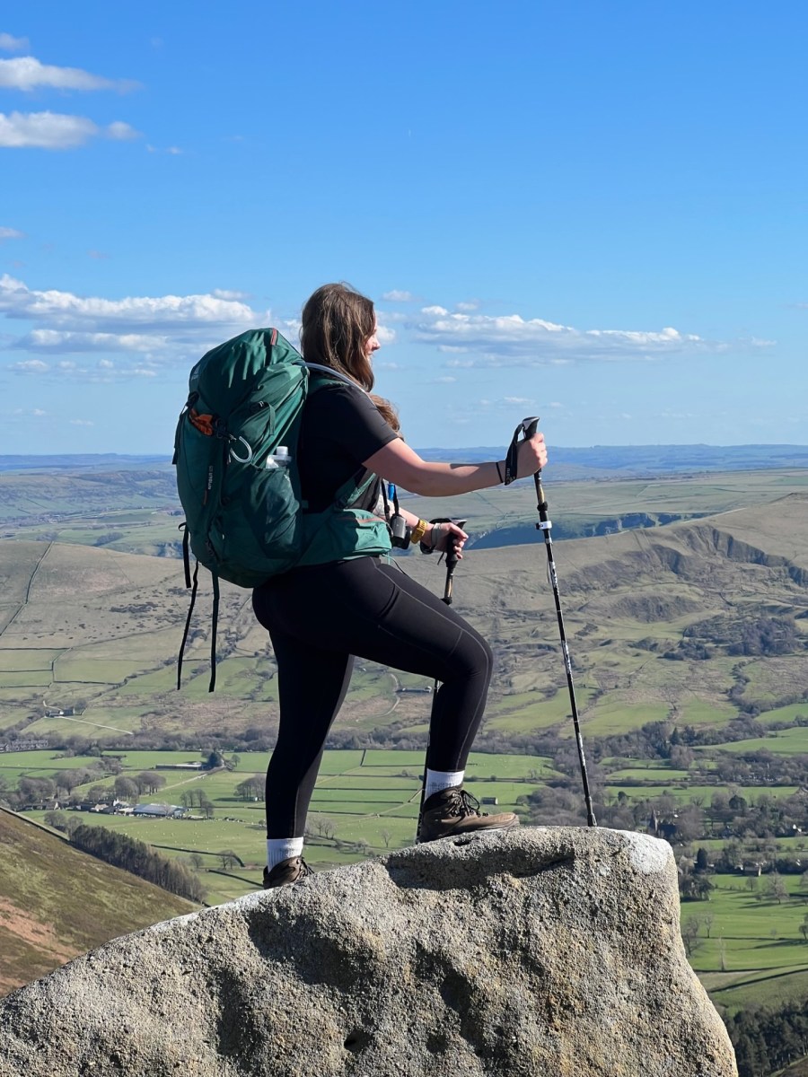 Hiking poles. Credit Francesca Donovan