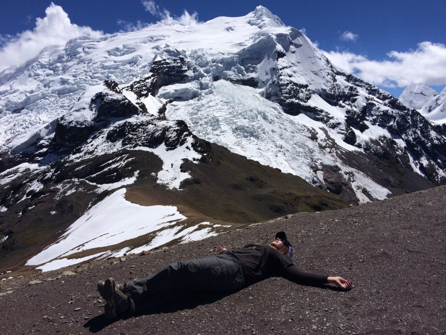 Kate Sielmann somewhere along the Ausungate Route, Peru