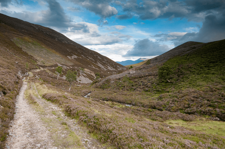 03_Looking back to distant Lochnagar from upper Gleann an t-Slugain.jpg