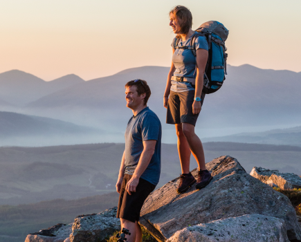 A couple of hikers watching the sunset_ credit Dougie Cunningham
