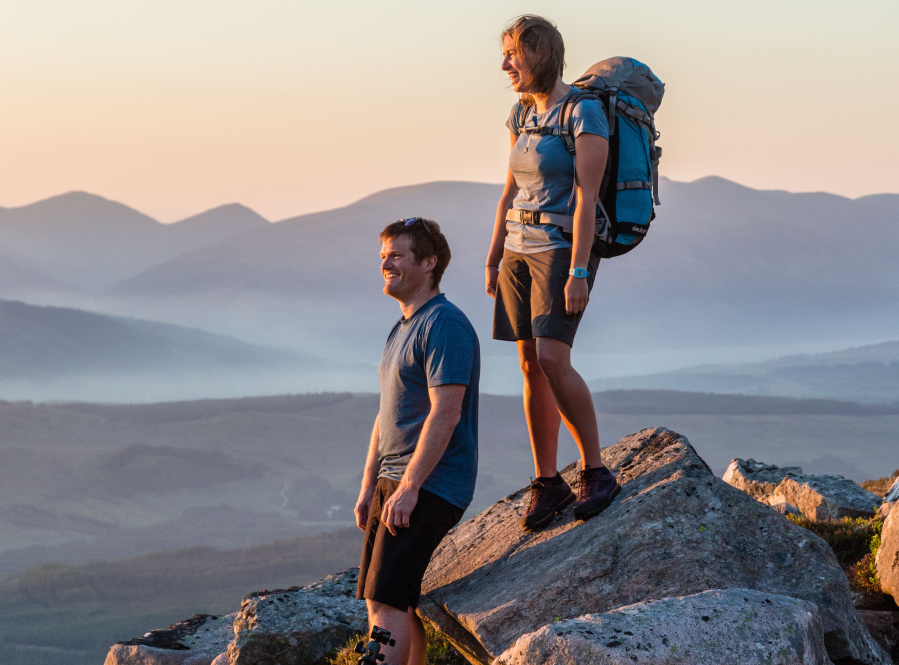 A couple of hikers watching the sunset_ credit Dougie Cunningham