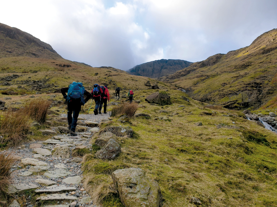 Scafell Pike via Esk haus - 2 Climbing up towards Ruddy Gill.jpg