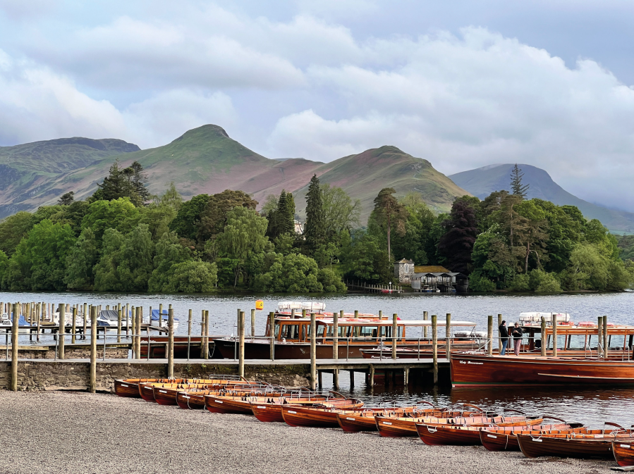 Bleaberry Fell 1 The view over Derwent Water from the landing stages.jpg