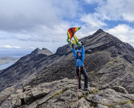 Kate Sielmann on Cuillin Ridge, Isle of Skye