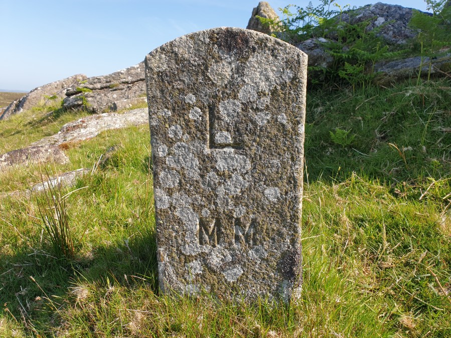 Dartmoor mystery walk - 1 Arms Tor Millennium Marker v1