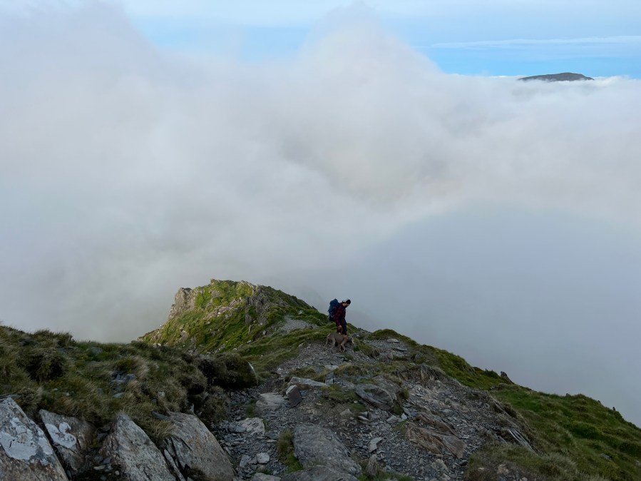 Walking off the down scramble of Cnicht.