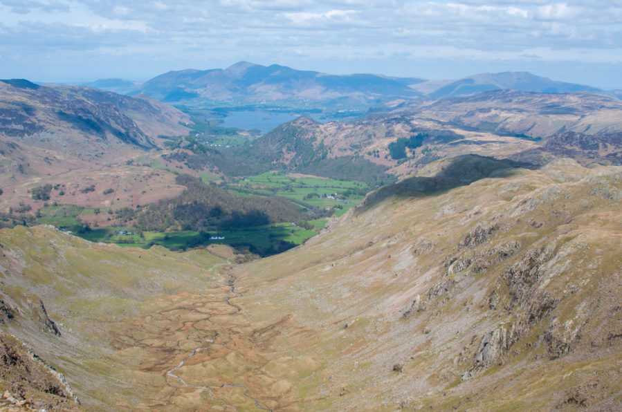 Glaramara - Combe Gill from Coombe Head