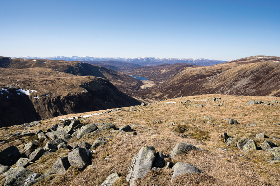 Caenlochan 15_Glen Callater and the Cairngorms from Tolmount