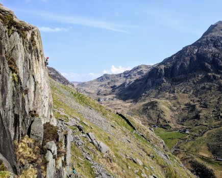 Tessa Lyons climbing in pass