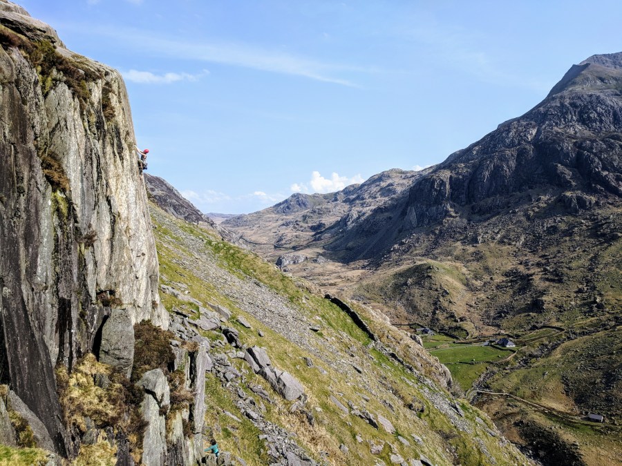 Tessa Lyons climbing in pass