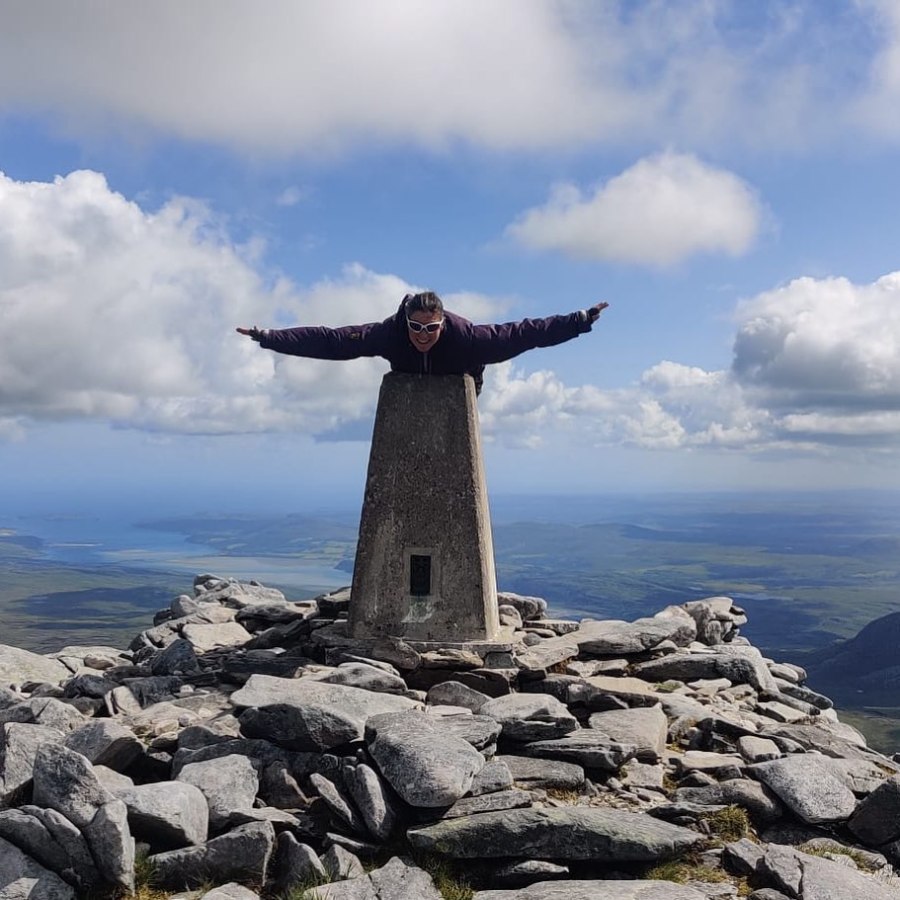 Flying high on Ben Hope. 