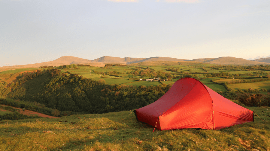 The Cambrian Way - Pitched near Llandovery on the edge of the Brecon Beacons.
