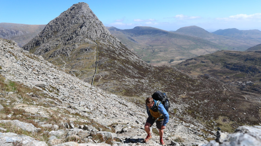 Tryfan and the Ogwen Valley, climbing to the Glyderau.JPG