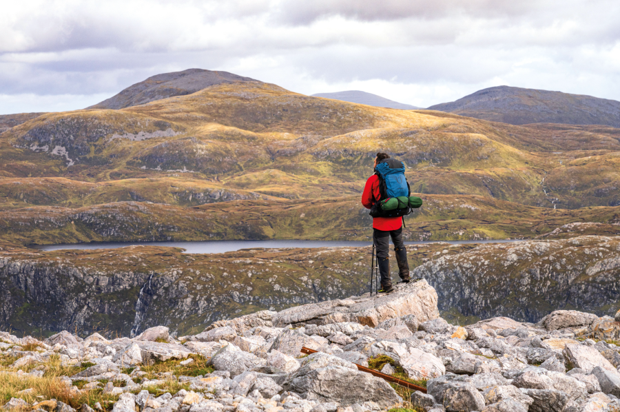 Looking into Assynt on the Cape Wrath Trail. Credit: Andy Wasley