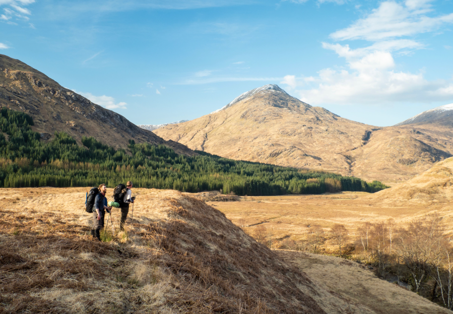 Hikers in Glen Pean. Credit: Andy Wasley