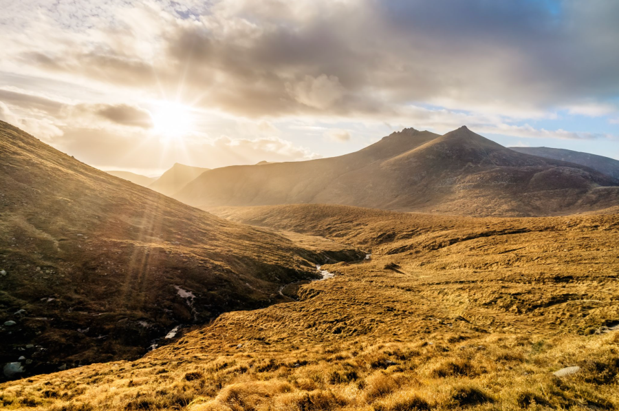 Autumn in the Mourne Mountains, the highest range in Northern Ireland. Credit: Shutterstock