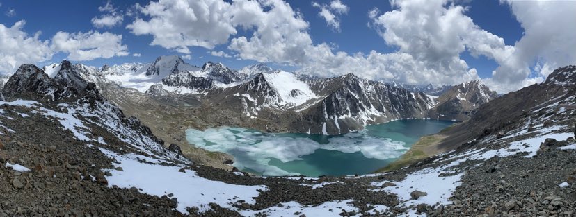 bucket list treks - On the Ak-Suu traverse. Credit: Bryony Retter