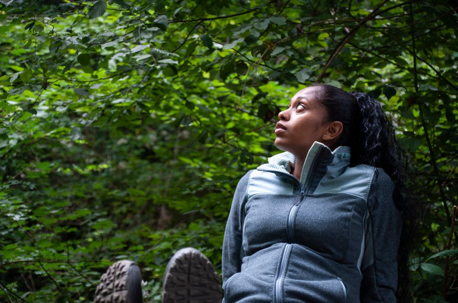 City Girl in Nature - Kwesia taking time in nature. Credit: Mysterex