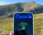 the best smartphones for the outdoors - iPhone 14 acquiring satellites