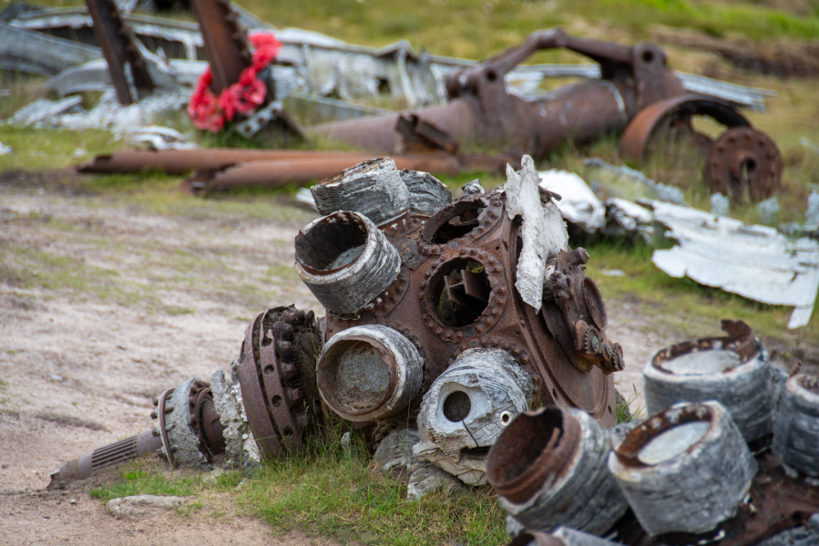 Engine blocks of USAF Boeing RB-29 Higher Shelf Moor 02.jpg