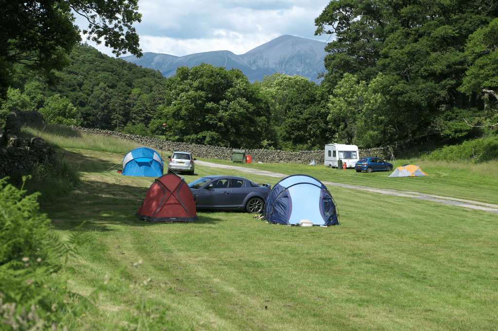 Camping near Keswick.