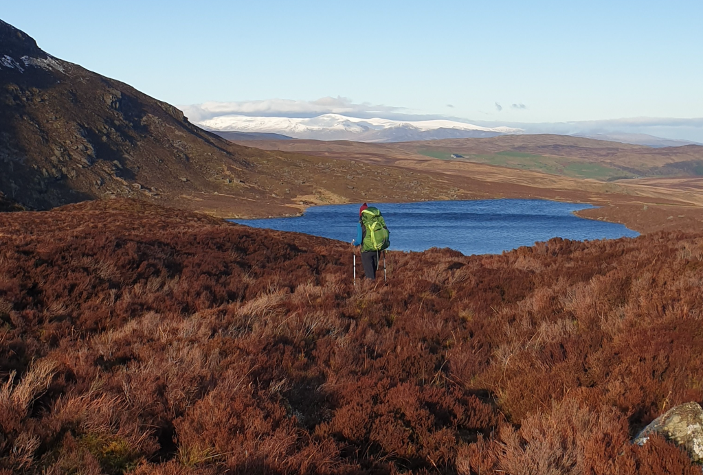 Hiking past Llyn Arenig Fach.jpg