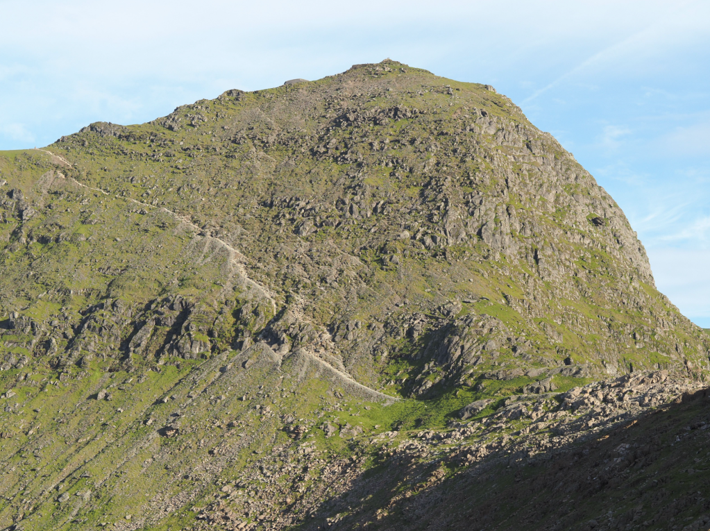 The summit of Yr Wyddfa from the Watkin Path. Credit: Alex Roddie