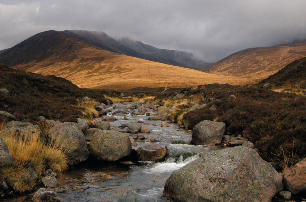 spooky walks 5 Sron Riach comes into view