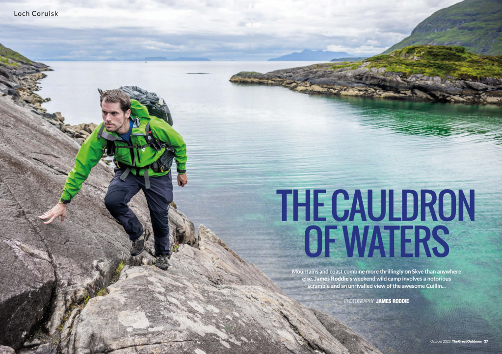 Water walks sea to summit October 2023 issue - Skye James Roddie