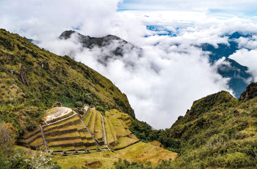 bucket list treks - Phuyupatamarca, an impressive archaeological site located along the Inca Trail to Machu Picchu.