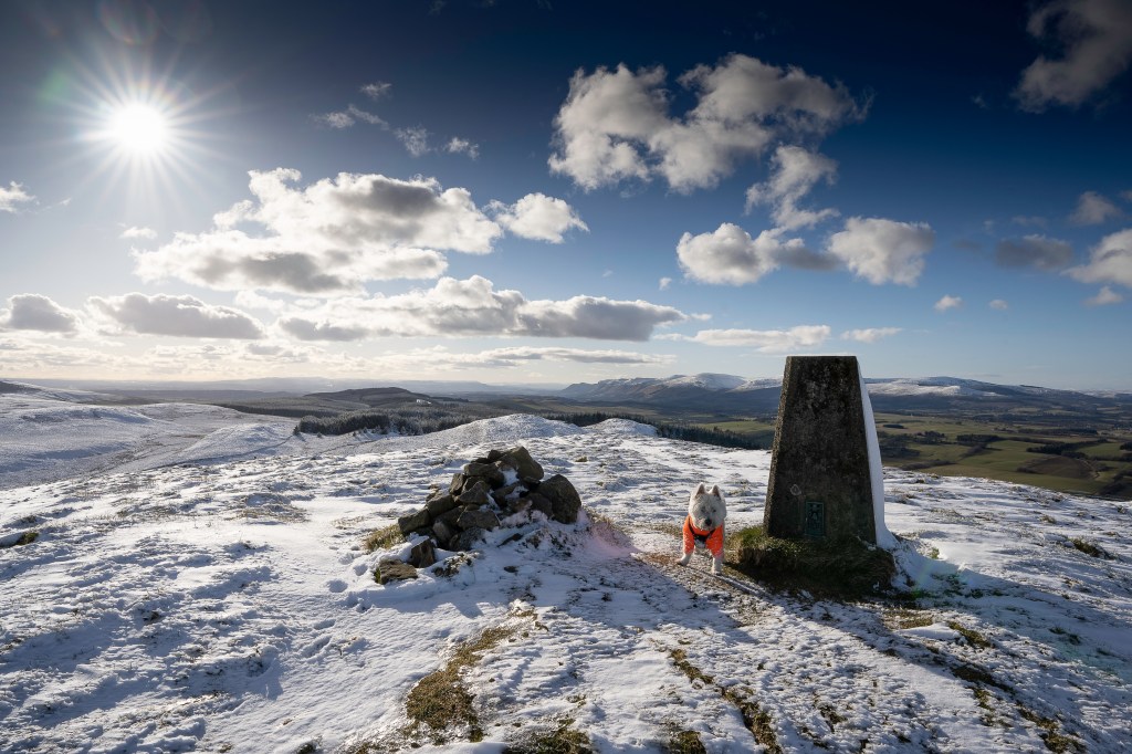 05_On the summit of Dumglow looking west to the Ochils