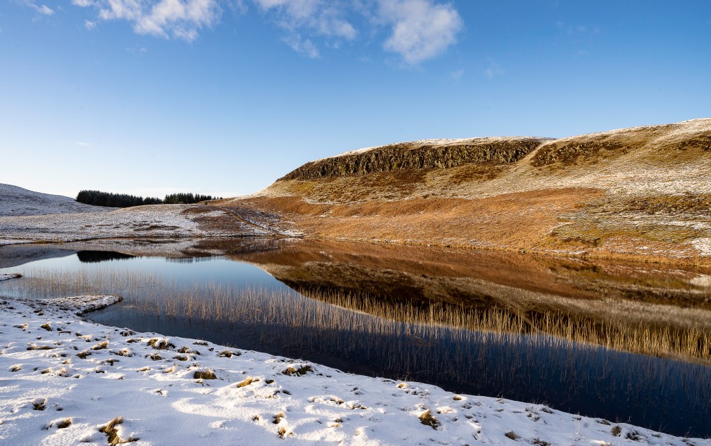 10_The Black Loch below Dumglow's crags