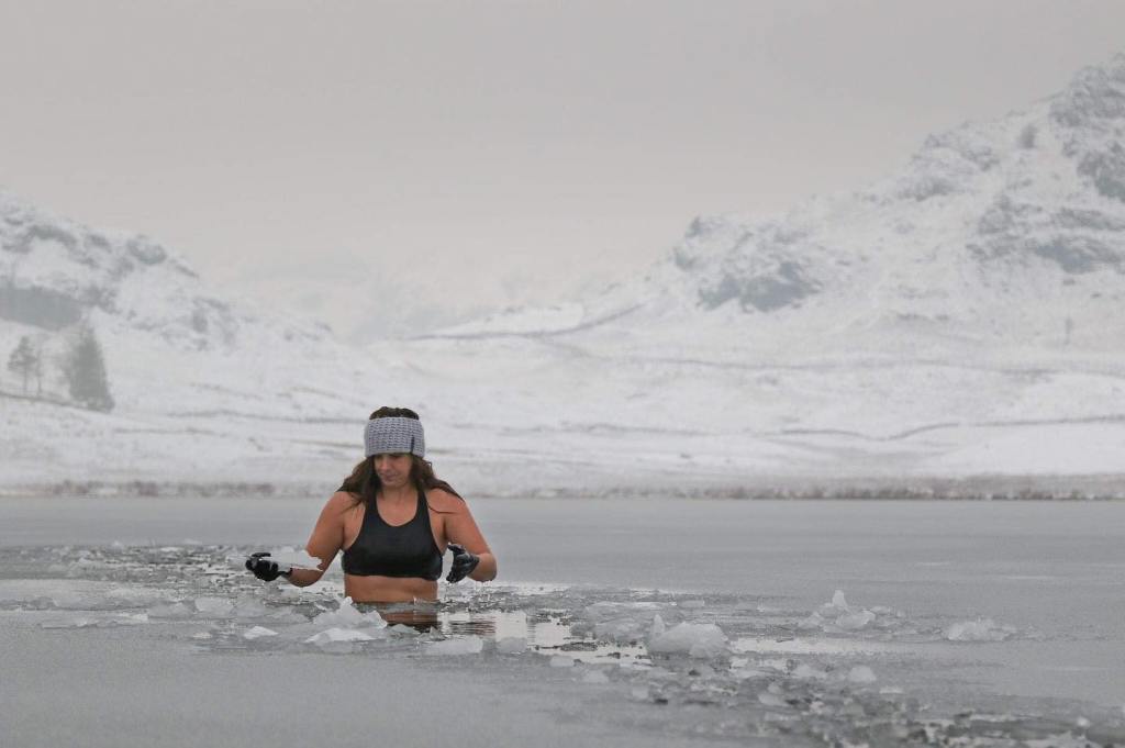 Winter swims can be real ice breakers among new friends. Credit: James 'Jumpy' Kirby @jumpyjamesphotography