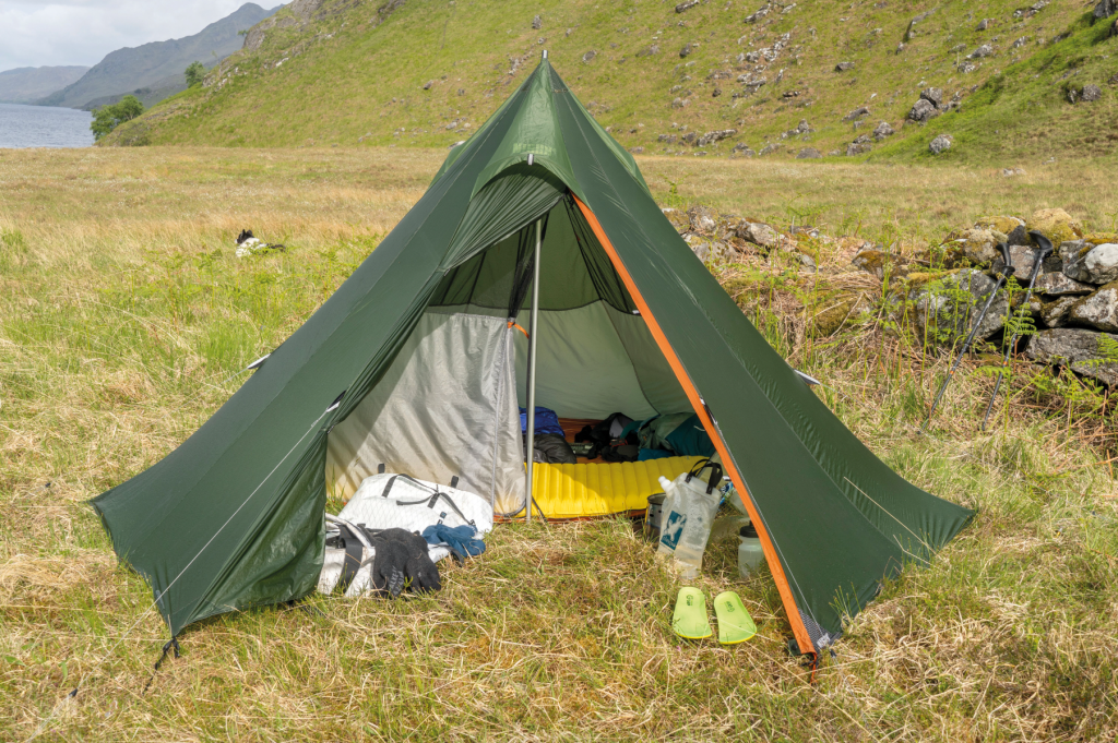 The Therm-A-Rest NeoAir XLite inside the Bach Wickiup 3 with half-inner tent