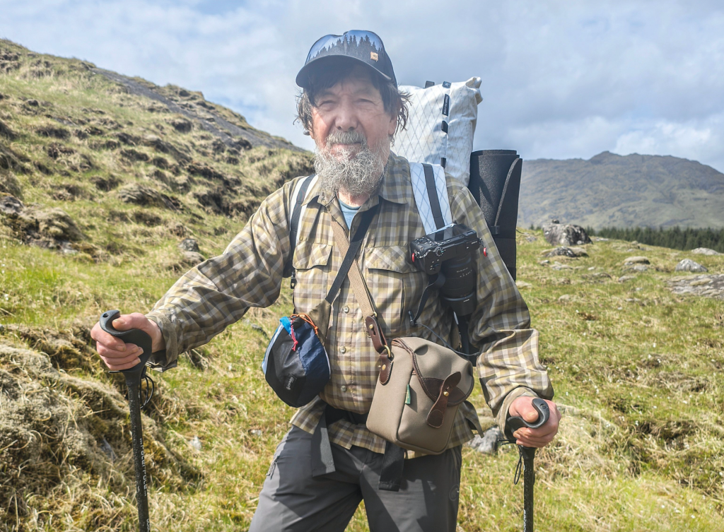 In Glen Dessary. Paramo Katmai shirt, Mammut Runbold trousers, Inov8 Rocfly G390 boots, Pacerpoles