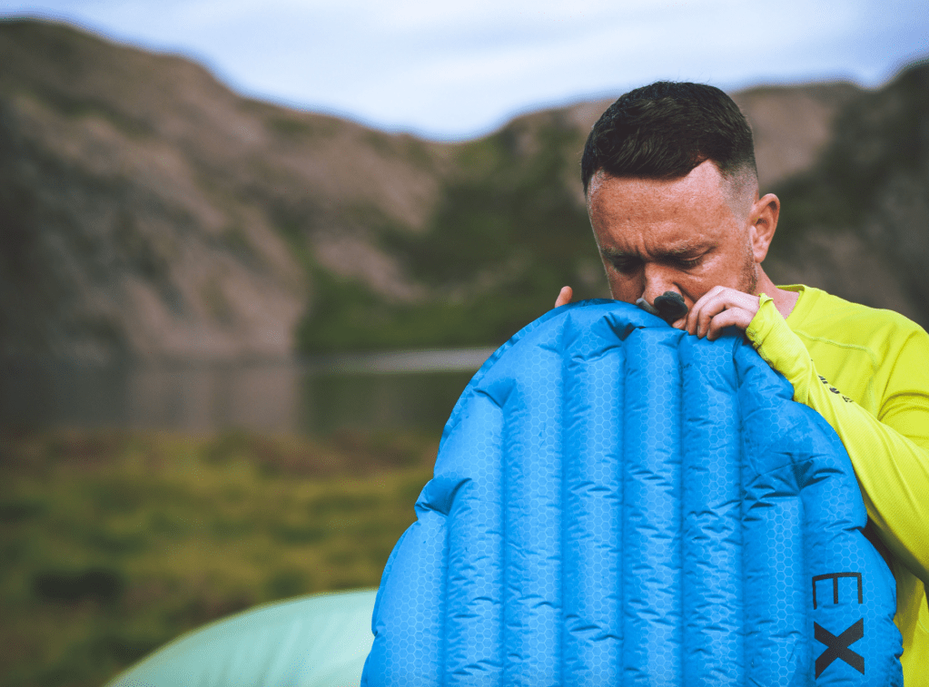 are sleeping mats waterproof - James Forrest preparing for camp in the Rhinogydd. Credit: Benjamin Cannon