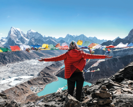 Cover: The view from Gokyo Ri, a trekking summit in Nepal | Credit: Shutterstock