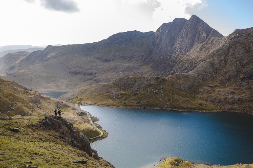 Rambling above the llyns of Yr Wyddfa on the Miner's Track. Credit: Benjamin Cannon