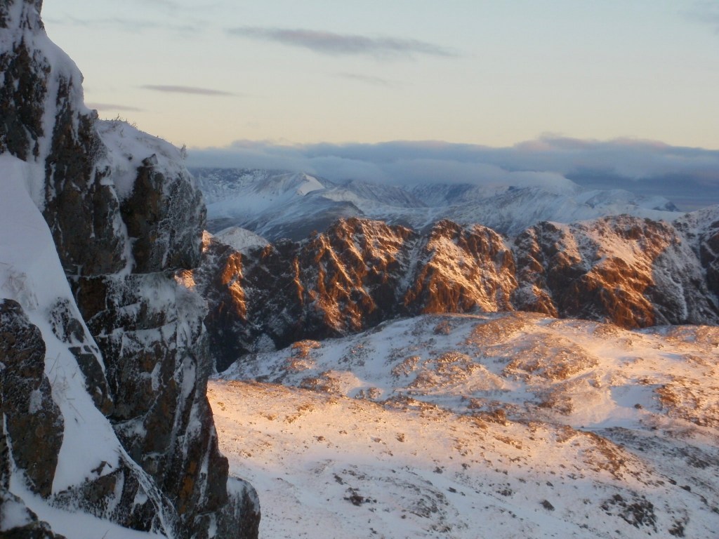 3 Looking back over the Aonach Eagach