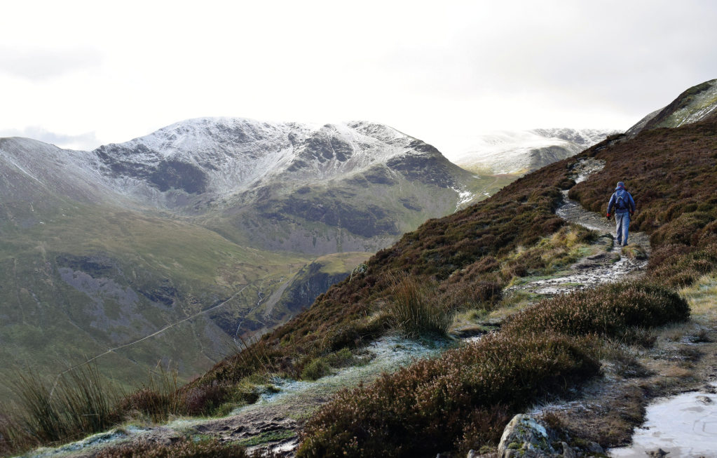 Coledale Round 2. Ascending the eastern ridge of Grisedale Pike