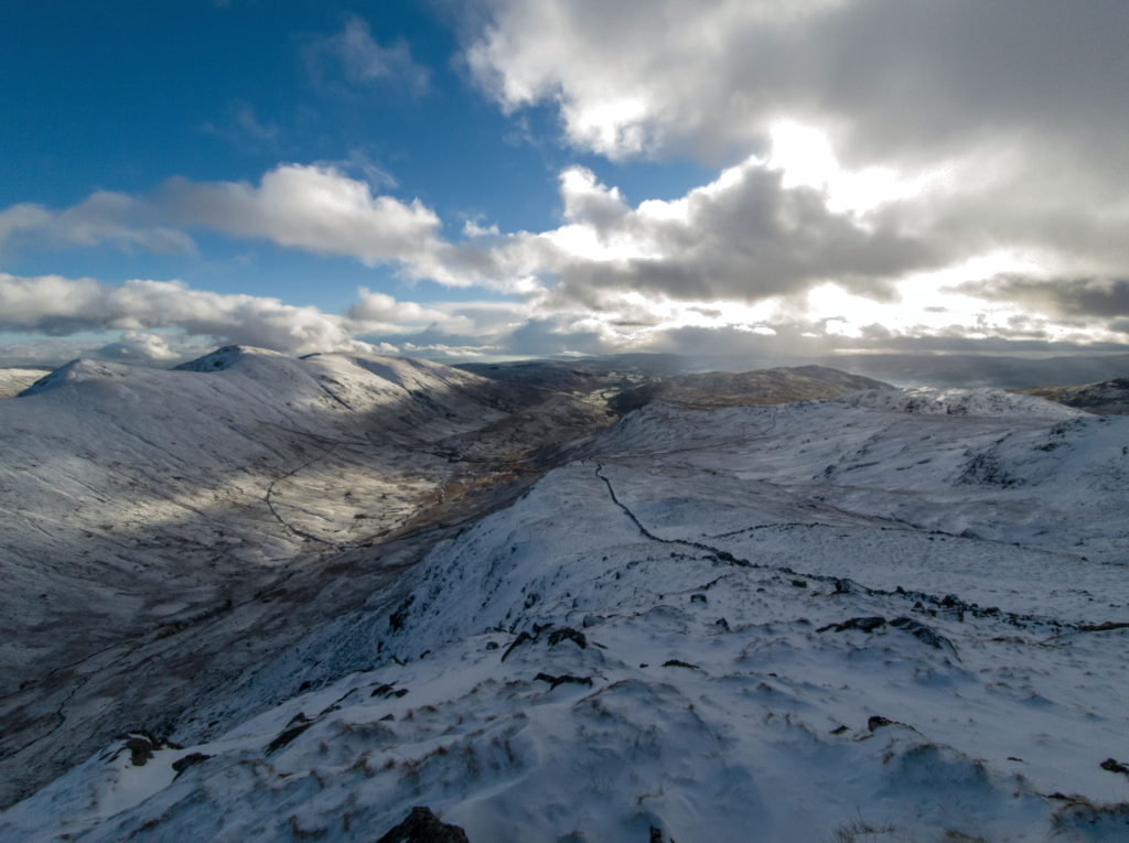 Looking down into Troutbeck from Stony Cove Pike