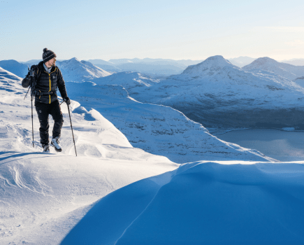 Views down towards Loch Torridon. Credit: James Roddie winter mountains