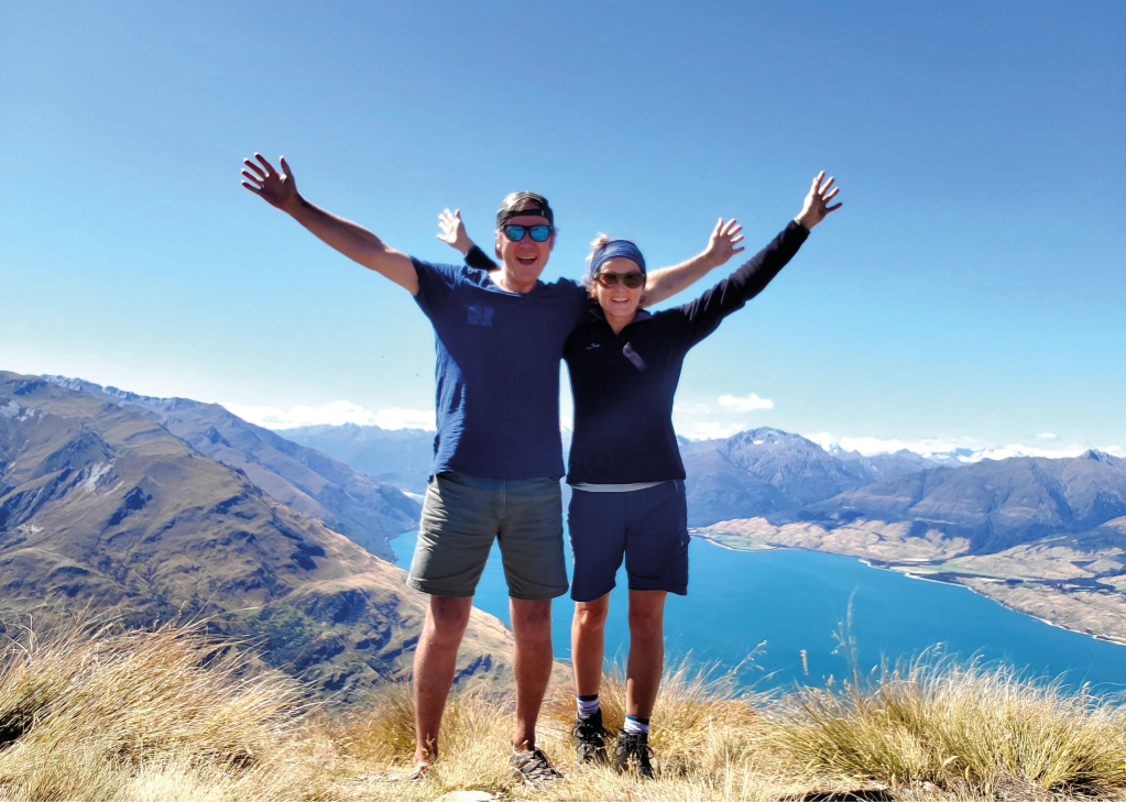 Top of Mouth Isthmus above Lake Wanaka, South Island, New Zealand